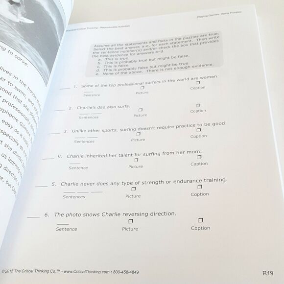 Practical Critical Thinking Grades 9-12+ Teachers Guide Catherine Conners-Nelson - Picture 6 of 11